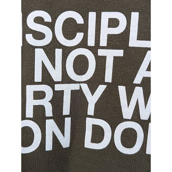 Ron Dorff Mens Statement Sweatshirt Crew Neck  khaki green Large - Picture 4 of 9